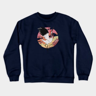 Chinese Bird Red-Crowned Crane R Crewneck Sweatshirt